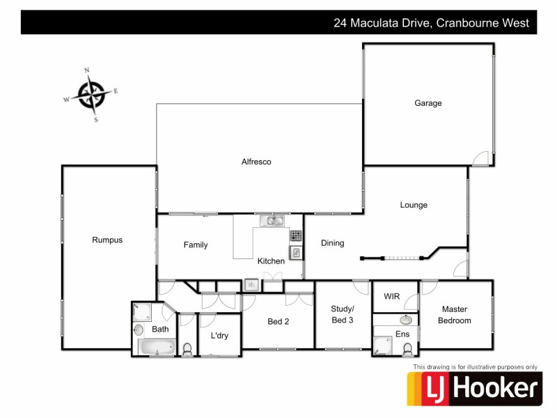 24 Maculata Drive, Cranbourne West VIC 3977 Floorplan