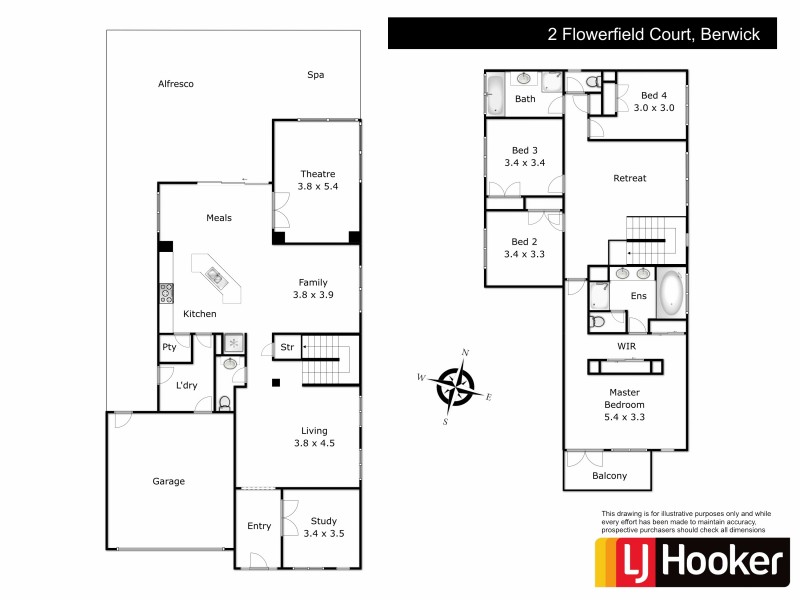 2 Flowerfield Court, Berwick VIC 3806 Floorplan