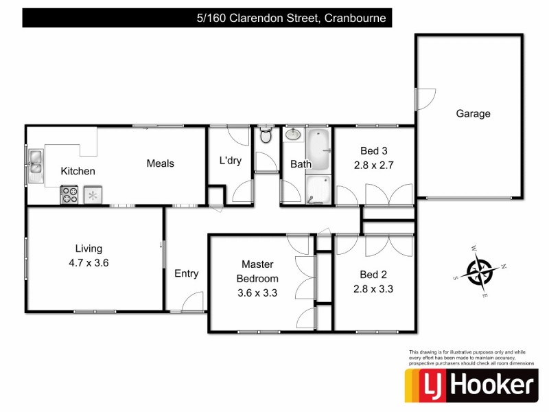 5/160 Clarendon Street, Cranbourne VIC 3977 Floorplan