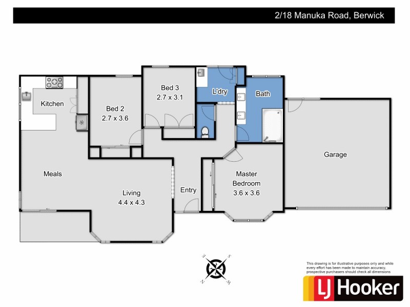 2/18 Manuka Road, Berwick VIC 3806 Floorplan