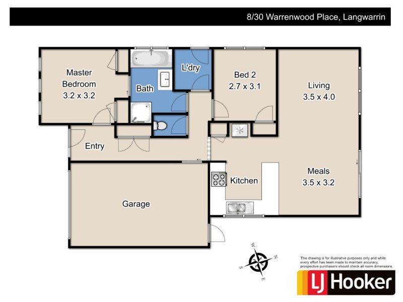 8/30 Warrenwood Place, Langwarrin VIC 3910 Floorplan