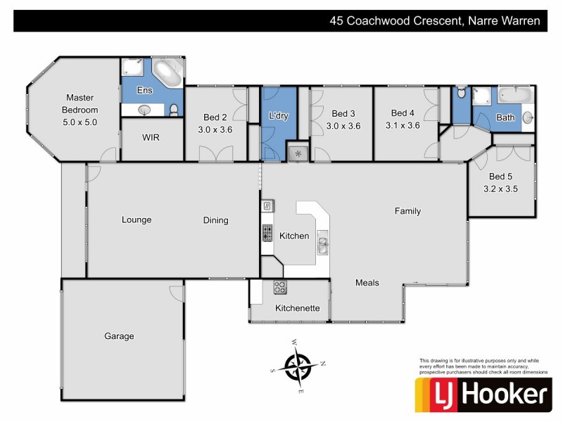45 Coachwood Crescent, Narre Warren VIC 3805 Floorplan