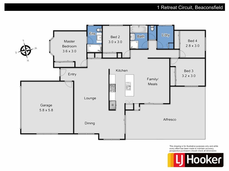 1 Retreat Circuit, Beaconsfield VIC 3807 Floorplan