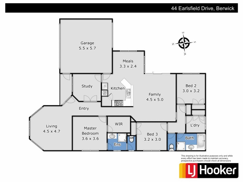 44 Earlsfield Drive, Berwick VIC 3806 Floorplan