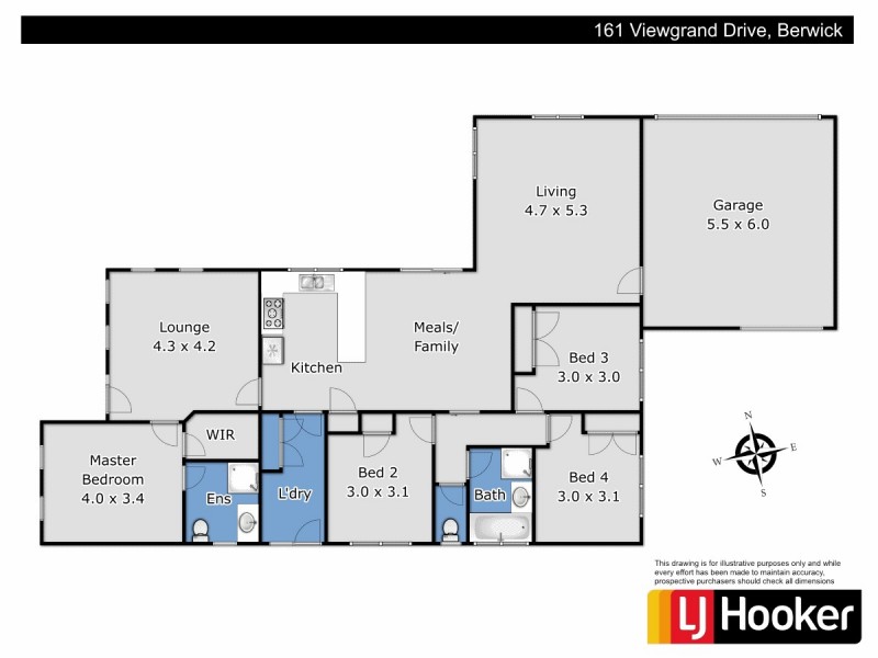 161 Viewgrand Drive, Berwick VIC 3806 Floorplan
