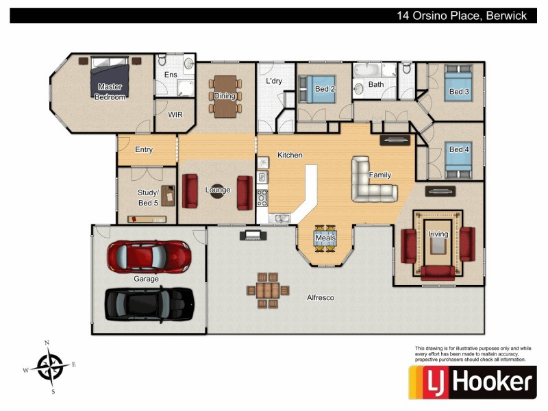 14 Orsino Place, Berwick VIC 3806 Floorplan