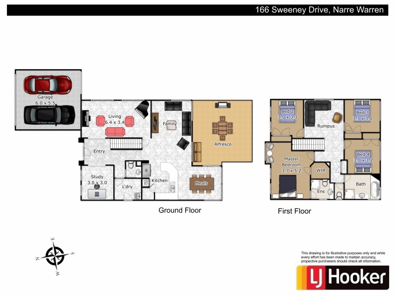 166 Sweeney Drive, Narre Warren VIC 3805 Floorplan