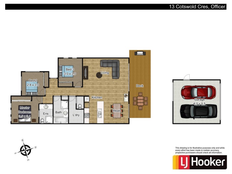 13 Cotswold Crescent, Officer VIC 3809 Floorplan
