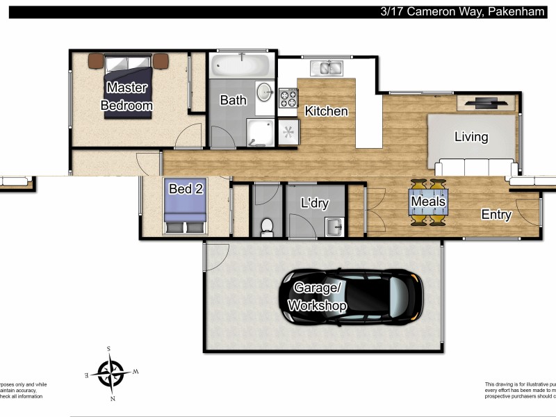 2/17 Cameron Way, Pakenham VIC 3810 Floorplan