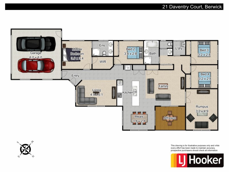 21 Daventry Court, Berwick VIC 3806 Floorplan