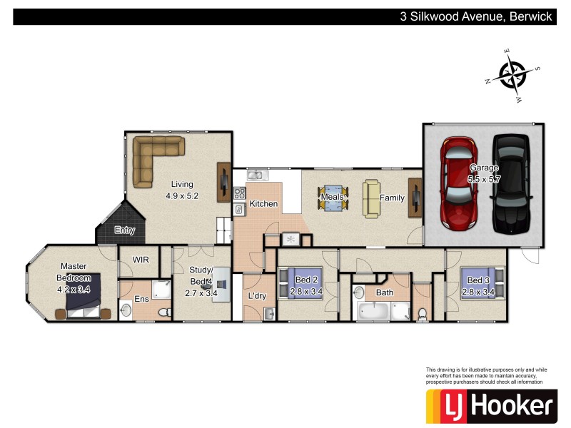 3 Silkwood Avenue, Berwick VIC 3806 Floorplan