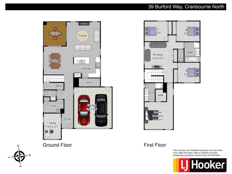 39 Burford Way, Cranbourne North VIC 3977 Floorplan