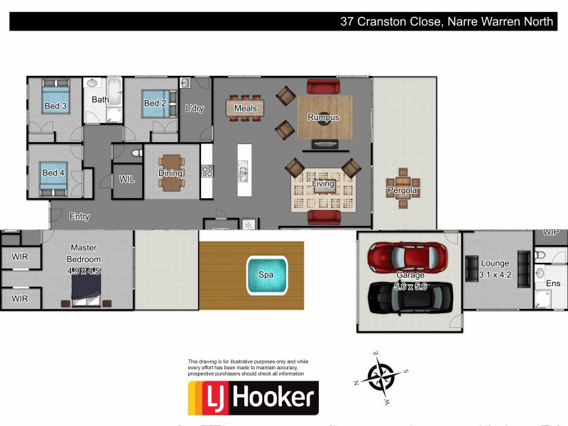 37 Cranston Close, Narre Warren North VIC 3804 Floorplan