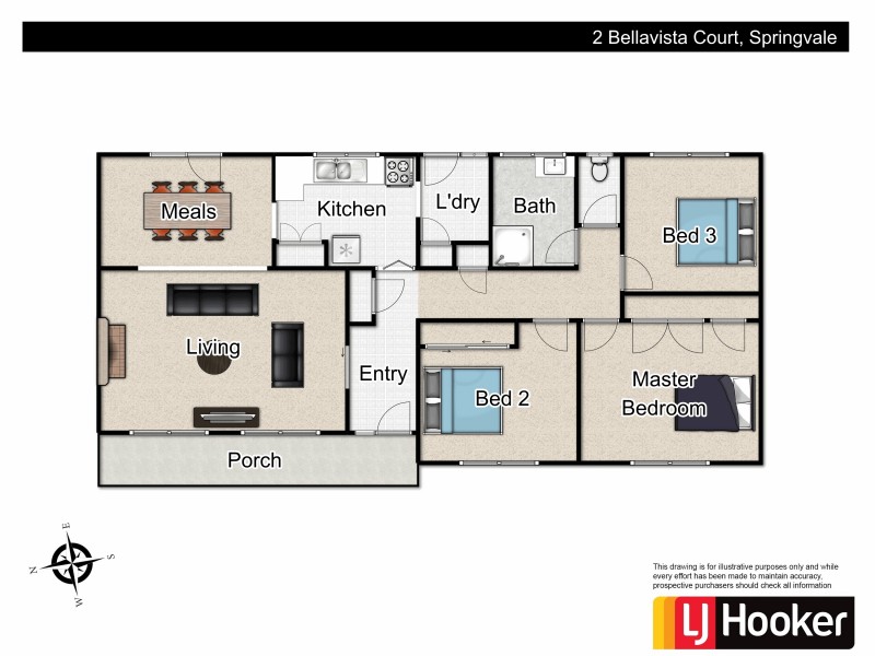 2 BELLAVISTA COURT, Springvale South VIC 3172 Floorplan
