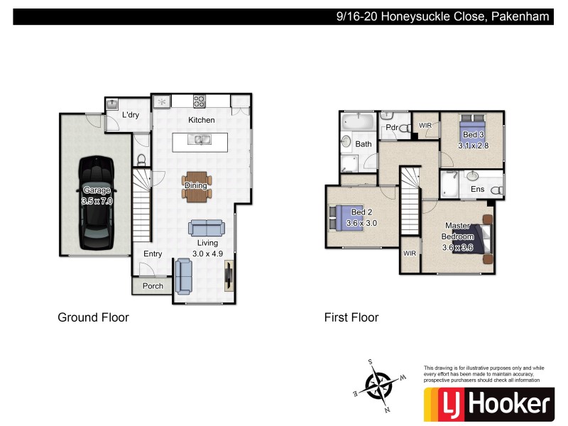 9/16-20 Honeysuckle Close, Pakenham VIC 3810 Floorplan