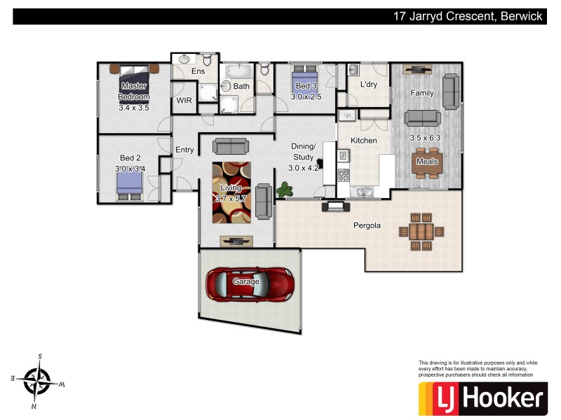 17 Jarryd Crescent, Berwick VIC 3806 Floorplan
