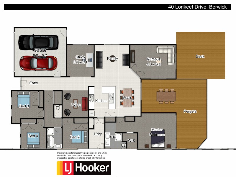 40 Lorikeet Drive, Berwick VIC 3806 Floorplan