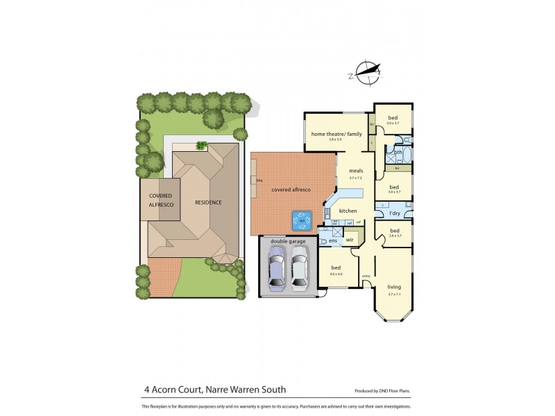 4 Acorn Court, Narre Warren South VIC 3805 Floorplan