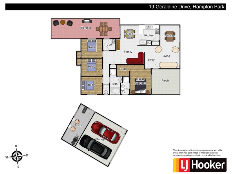 19 Geraldine Drive, Hampton Park VIC 3976 Floorplan