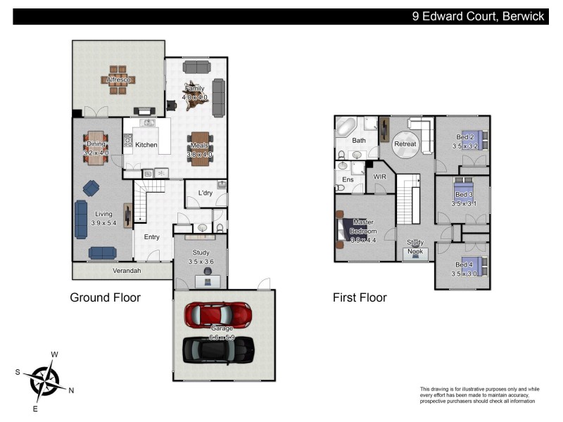 9 Edward Court, Berwick VIC 3806 Floorplan