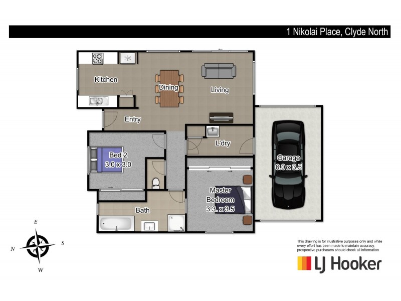 1 Nikolai Place, Clyde North VIC 3978 Floorplan