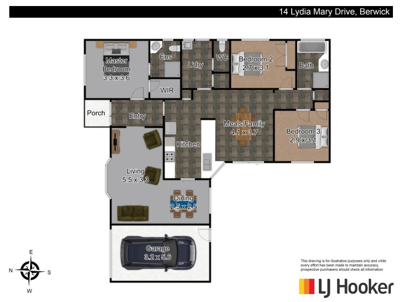 14 Lydia Mary Drive, Berwick VIC 3806 Floorplan