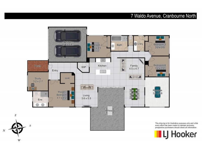 7 Waldo Avenue, Cranbourne North VIC 3977 Floorplan