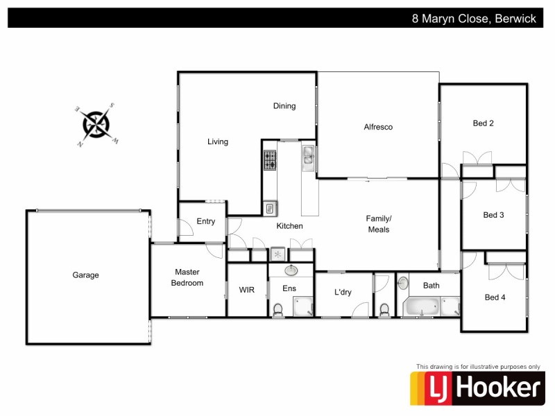 8 Maryn Close, Berwick VIC 3806 Floorplan