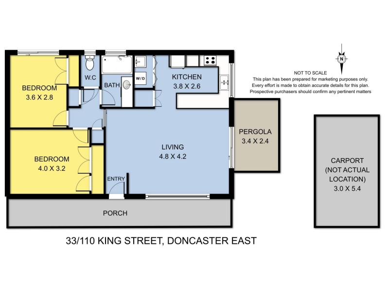 33/110 King Street, Doncaster East VIC 3109 Floorplan