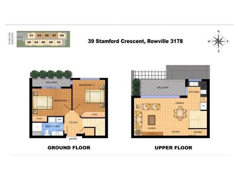 8/39 Stamford Crescent, Rowville VIC 3178 Floorplan