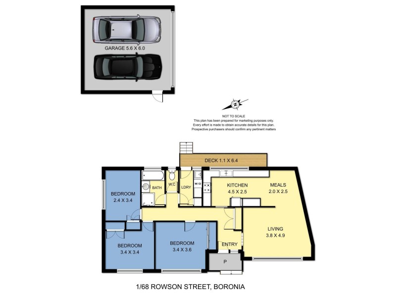 1/68 Rowson Street, Boronia VIC 3155 Floorplan