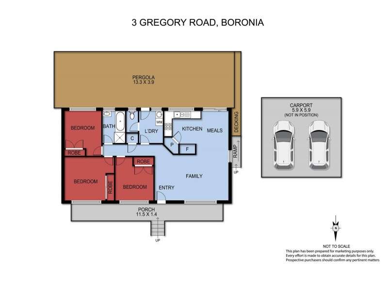 3 Gregory Road, Boronia VIC 3155 Floorplan