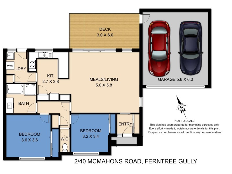 2/40 Mcmahons Road, Ferntree Gully VIC 3156 Floorplan