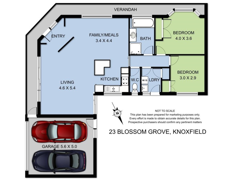 23 Blossom Grove, Knoxfield VIC 3180 Floorplan