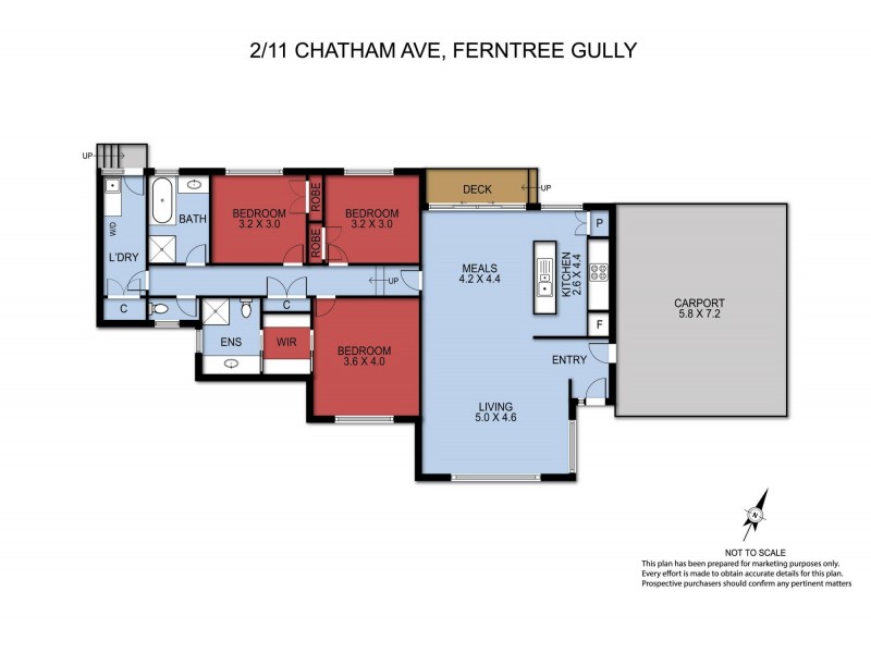 2/11 Chatham Avenue, Ferntree Gully VIC 3156 Floorplan