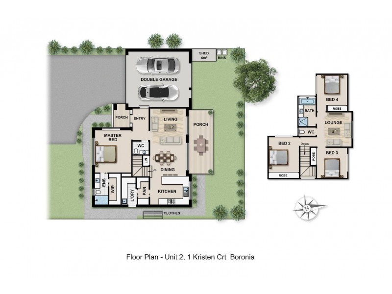 2/1 Kristen Court, Boronia VIC 3155 Floorplan