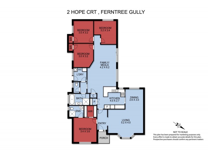2 Hope Court, Ferntree Gully VIC 3156 Floorplan