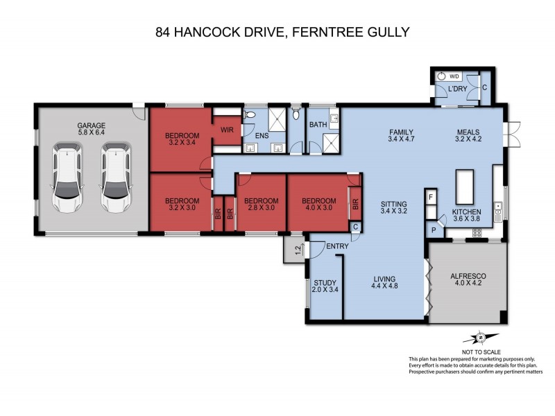 84 Hancock Drive, Ferntree Gully VIC 3156 Floorplan