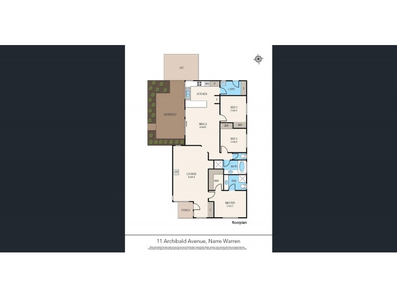 11 Archibald Avenue, Narre Warren VIC 3805 Floorplan