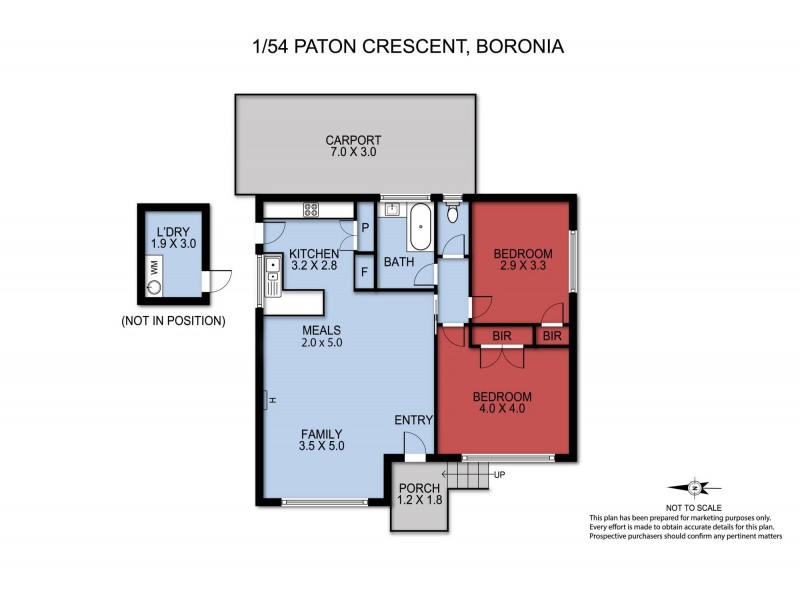 1/54 Paton Crescent, Boronia VIC 3155 Floorplan