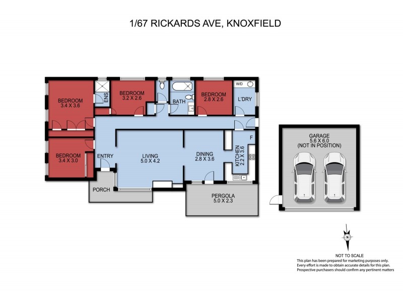 1/67 Rickards Avenue, Knoxfield VIC 3180 Floorplan