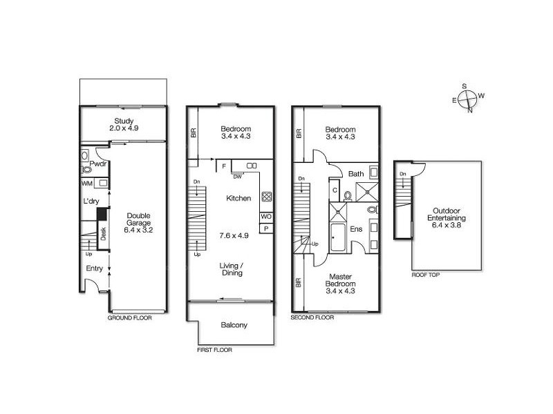16/30 Esplanade, Brighton VIC 3186 Floorplan