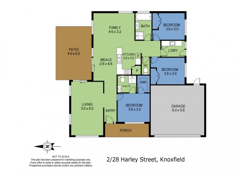 Unit 2/28 Harley Street, Knoxfield VIC 3180 Floorplan