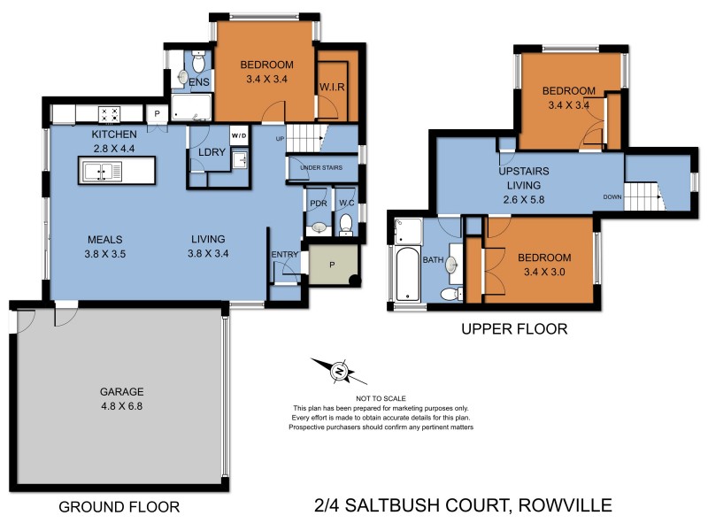 2/4 Saltbush Court, Rowville VIC 3178 Floorplan