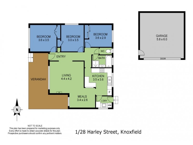 Unit 1/28 Harley street, Knoxfield VIC 3180 Floorplan