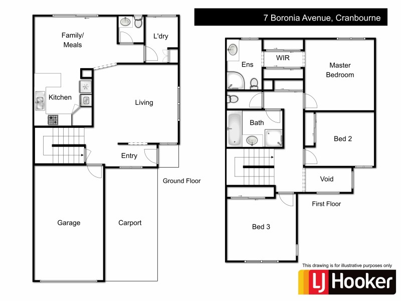 7 Boronia Avenue, Cranbourne VIC 3977 Floorplan