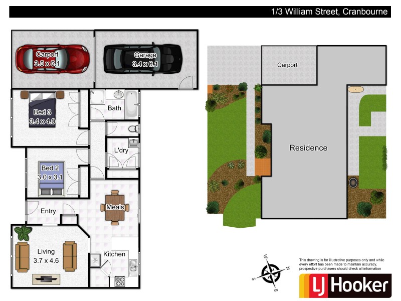 1/3 William Street, Cranbourne VIC 3977 Floorplan