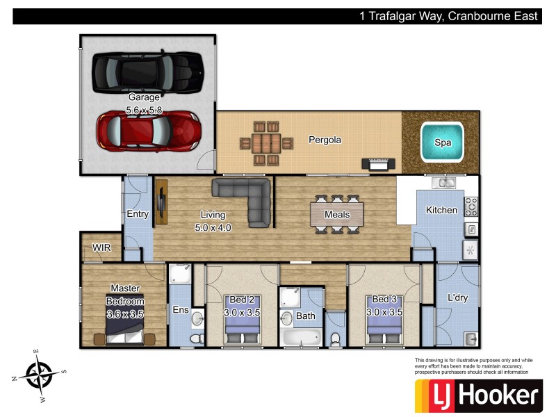 1 Trafalgar Way, Cranbourne East VIC 3977 Floorplan