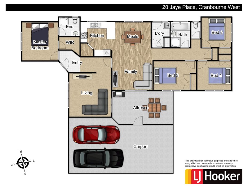 20 Jaye Place, Cranbourne West VIC 3977 Floorplan