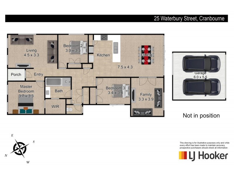 25 Waterbury Street, Cranbourne VIC 3977 Floorplan